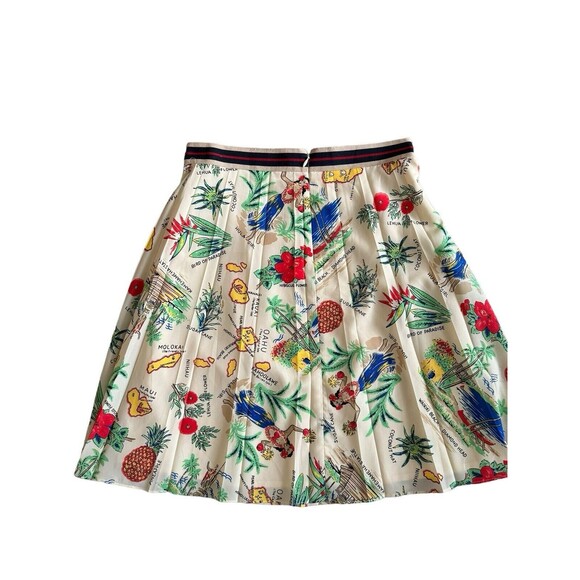 J.‎ Crew Skirt Womens Size 0 Hawaiian Theme Print Luau Lightweight - Picture 2 of 6